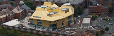 Aerial view of the Hive